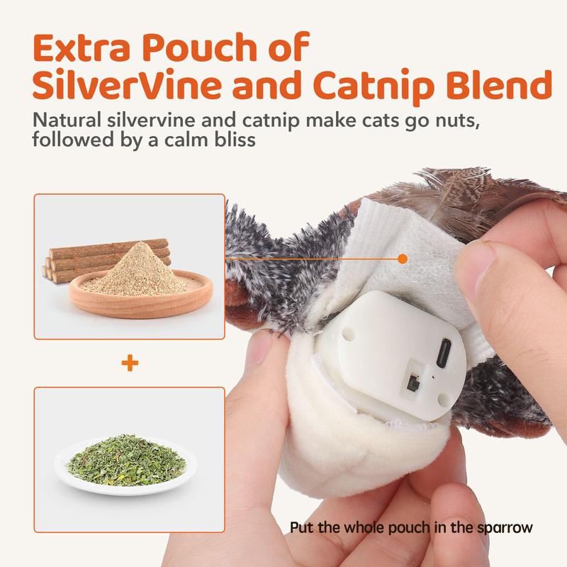 Chirpy Bird Cat Toy