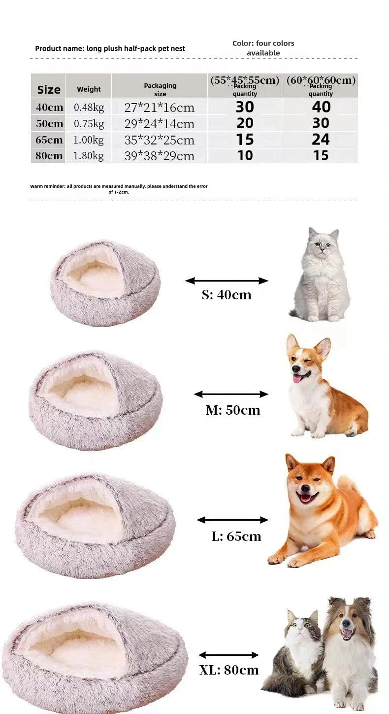 Cozy Plush Pet Nest